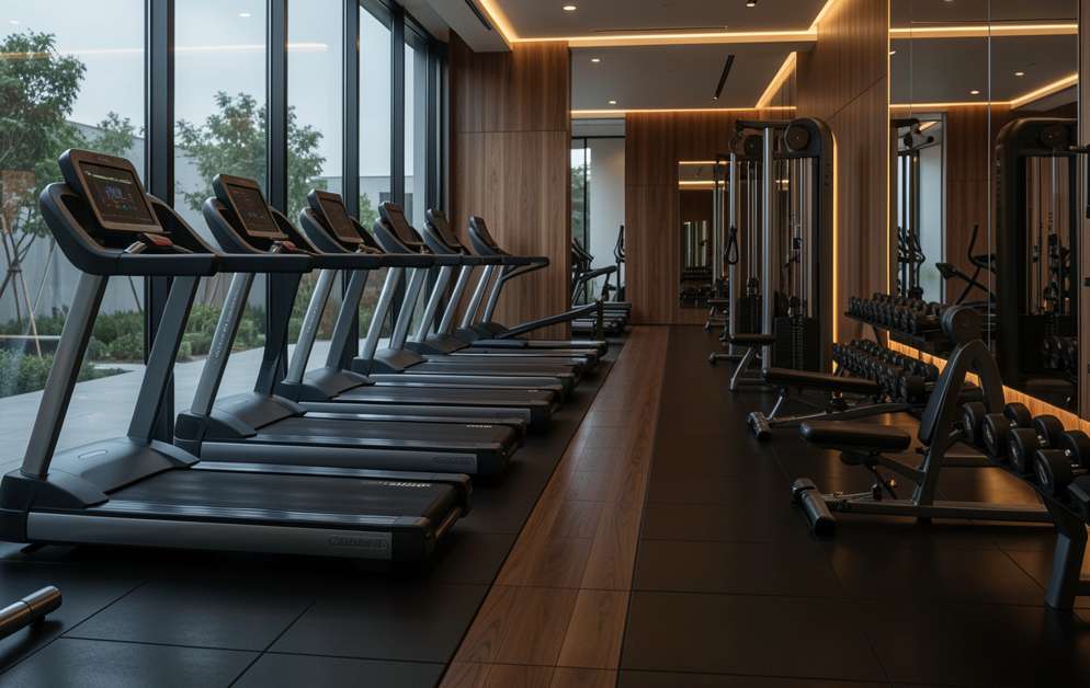 Fully-equipped residents' gym